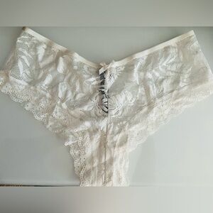VS white lace panties
